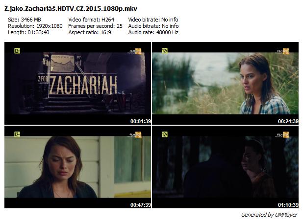 Z jako Zachariáš / Z for Zachariah (2015)