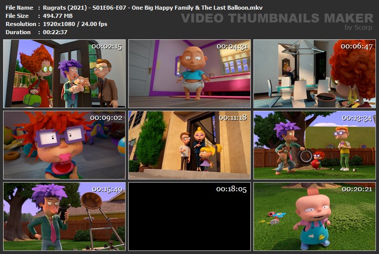 Rugrats (2021) - S01E06-E07 - One Big Happy Family & The Last Balloon.mkv