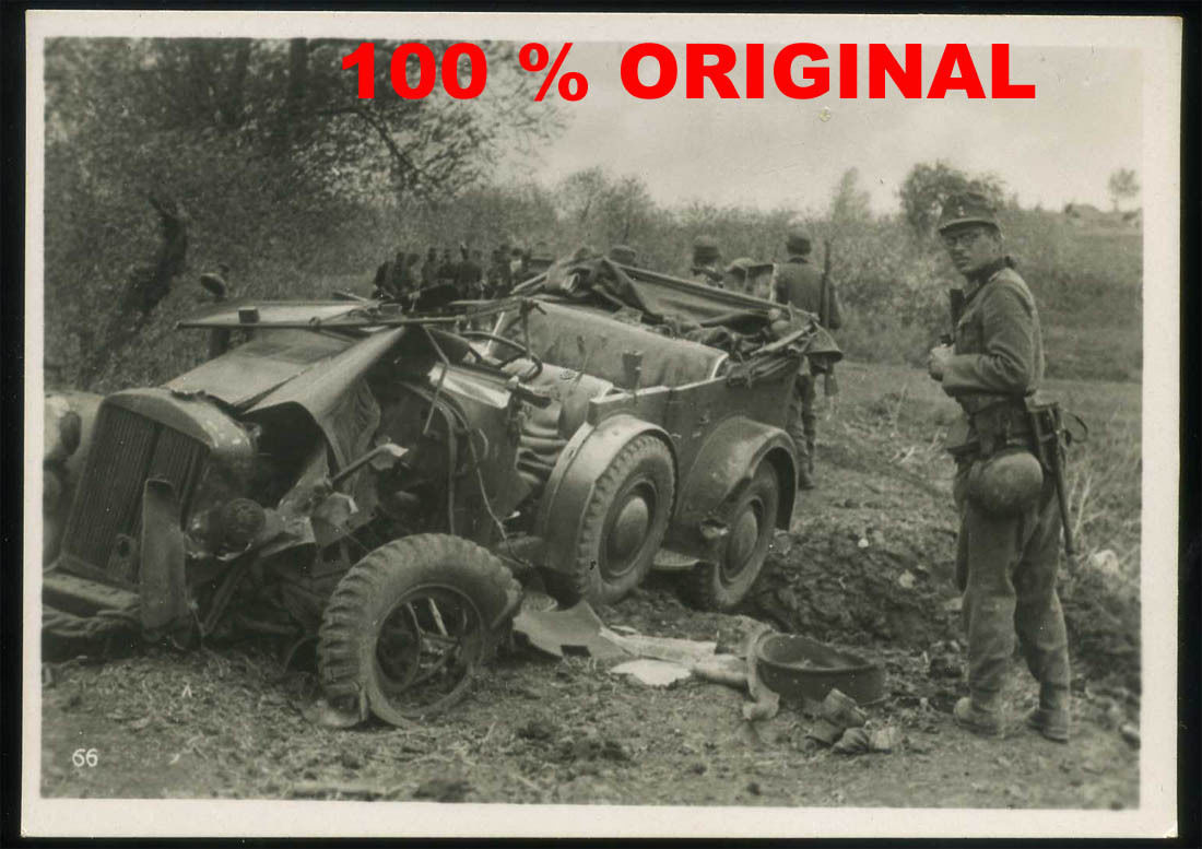 EINHEITS PKW - KÜBELWAGEN MINEN UNFALL GEBIRGSJÄ