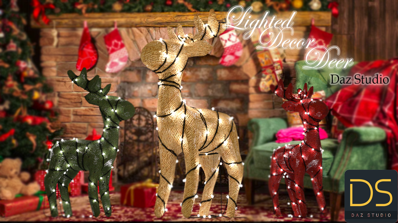 Lighted Decor Deer