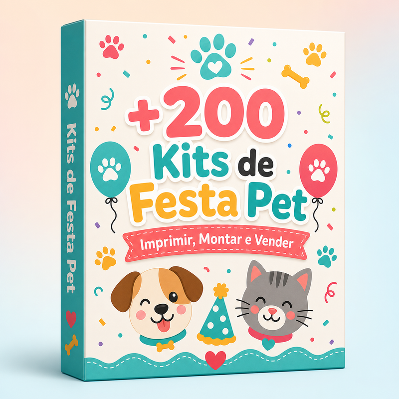 Plano completo com kits de festa pet e bônus