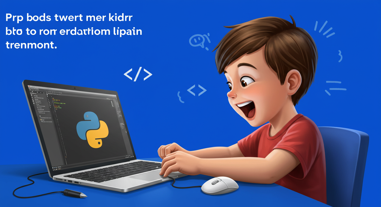 Python for kids blog post thumbnail