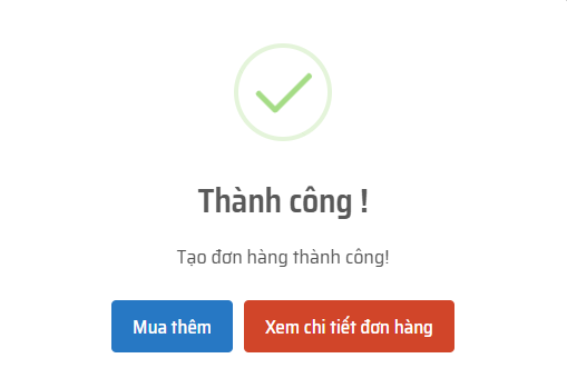 Mua thành công