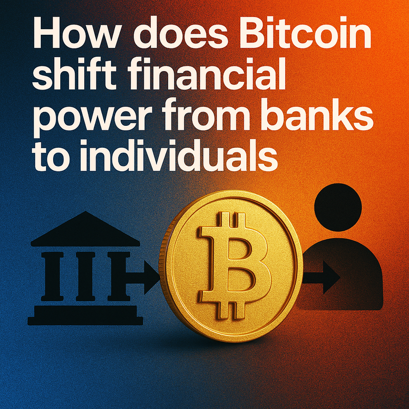 How does Bitcoin shift financial power from banks to individuals