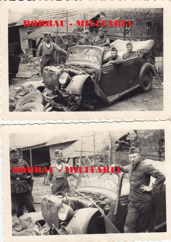 Panzer-Aufklärungs-Abteilung 35 PKW Cabrio Unfal