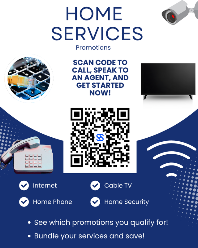 QR Code to call live agent for home services