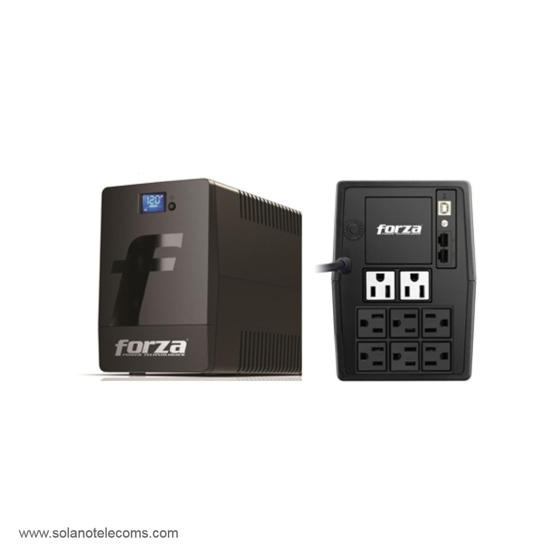 Forza SL Series – UPS – CA 110/120 V – 600 vatios – 1000 VA 7.2 Ah – USB – conectores de salida: 8 Forza SL Series – UPS – CA 110/120 V – 600 vatios – 1000 VA 7.2 Ah – USB – conectores de salida: 8