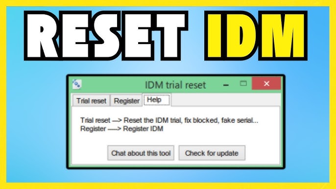 IDM trial reset tool