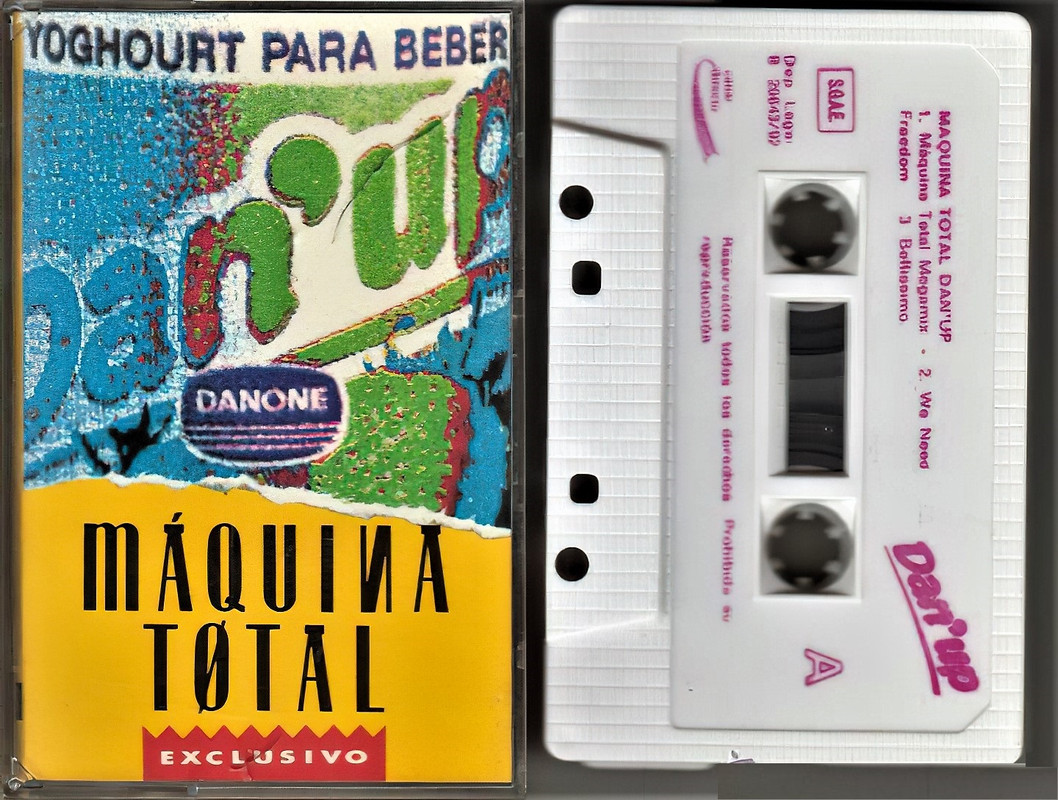 06/03/2024 - Máquina Total Dan'up (Cassete, Compilation, Partially Mixed, Promo)(Max Music – DAN-100)  1992  (FLAC) Front-Cassette