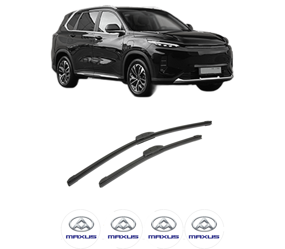 Set stergatoare auto MAXUS EUNIQ 6 din 2020, pentru parbriz auto, 2 bucati, Bosch Aerotwin Retrofit, din cauciuc siliconat rezistent, 4 Stickere Auto MAXUS
