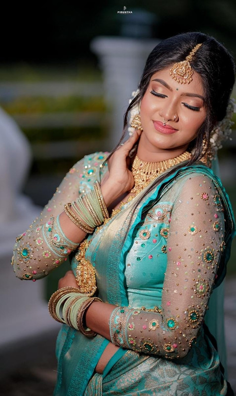 Bridal hair and makeup — outdoor portrait
