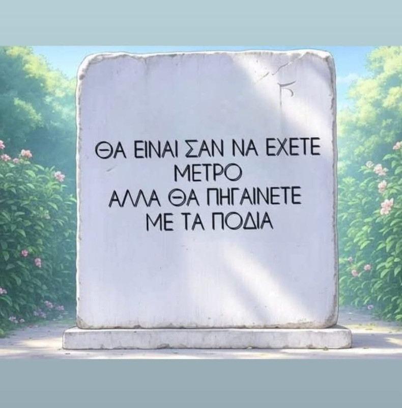 Με τα πόδια και μάλιστα υπογείως