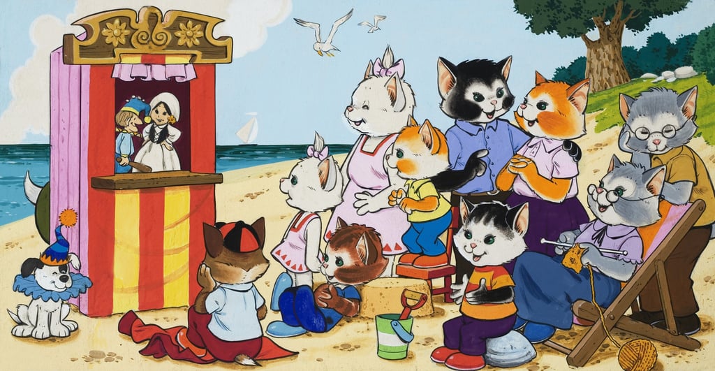 English-School-Punch-and-Judy-show-at-the-seaside-Meister-Drucke-50054