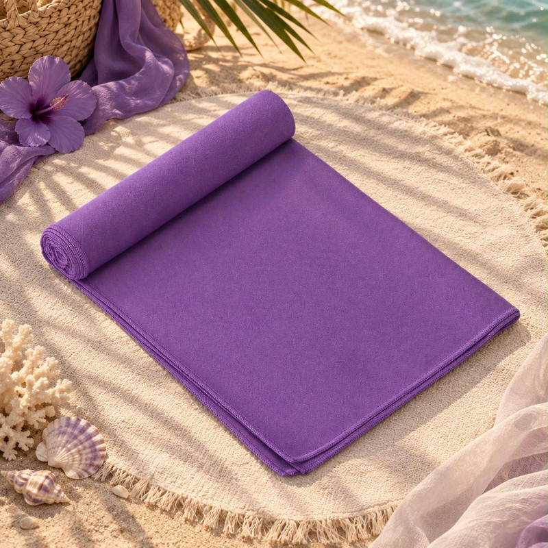 Microfiber Purple Towel (80x180 cm)