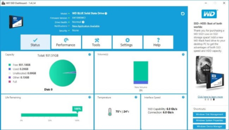 Western Digital WD SSD Dashboard 3.1.2.5