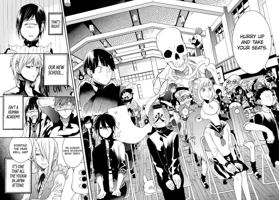 A New Student at Ghoul School! - c001 (NA) - p008-p009 [web] [Manga UP!] [Oak]