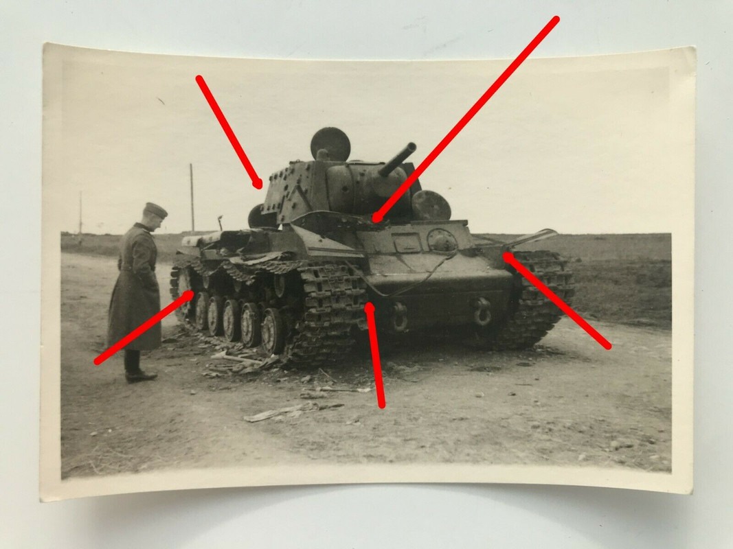 Foto Rußland, KW 1 Panzer, super Aufnahme, deutsche Beute,