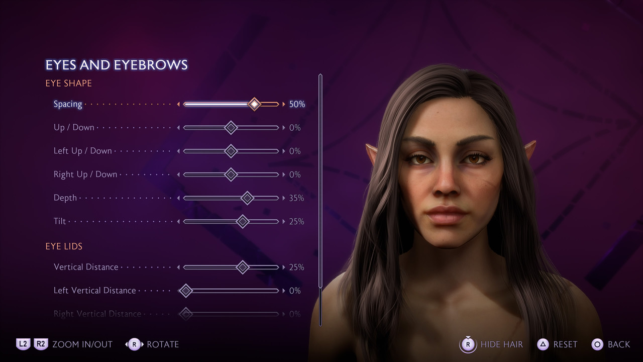 12 helen eye shape sliders