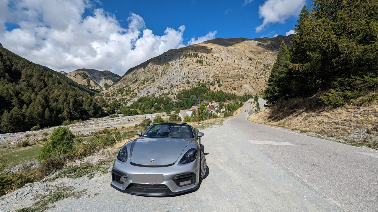 Route des grandes alpes en 718 spyder J2-BONNETTE-8