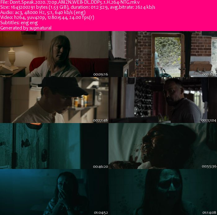 Dont Speak 2020 720p AMZN WEBRip DDP5 1 x264-NTG