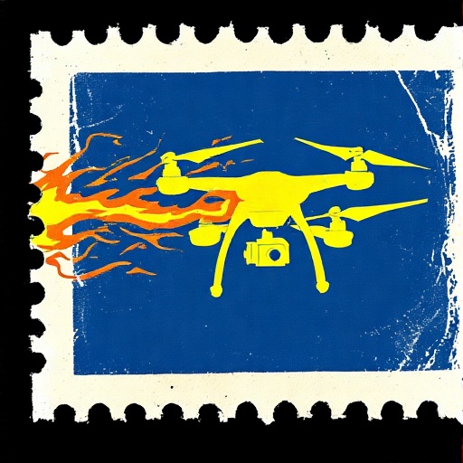 Postal-stamp-style-art-of-a-fl-14