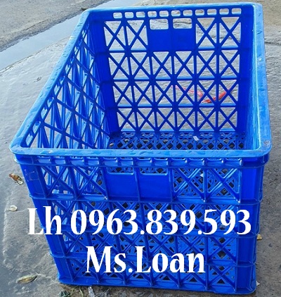 Mua sóng nhựa 8 bánh xe rẻ tại HCM / Gọi 0963.839.593 Ms.Loan Ro-nhua-hs022-xanh-duong-1