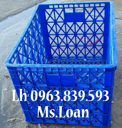 Mua sóng nhựa 8 bánh xe rẻ tại HCM / Gọi 0963.839.593 Ms.Loan Ro-nhua-hs022-xanh-duong-1