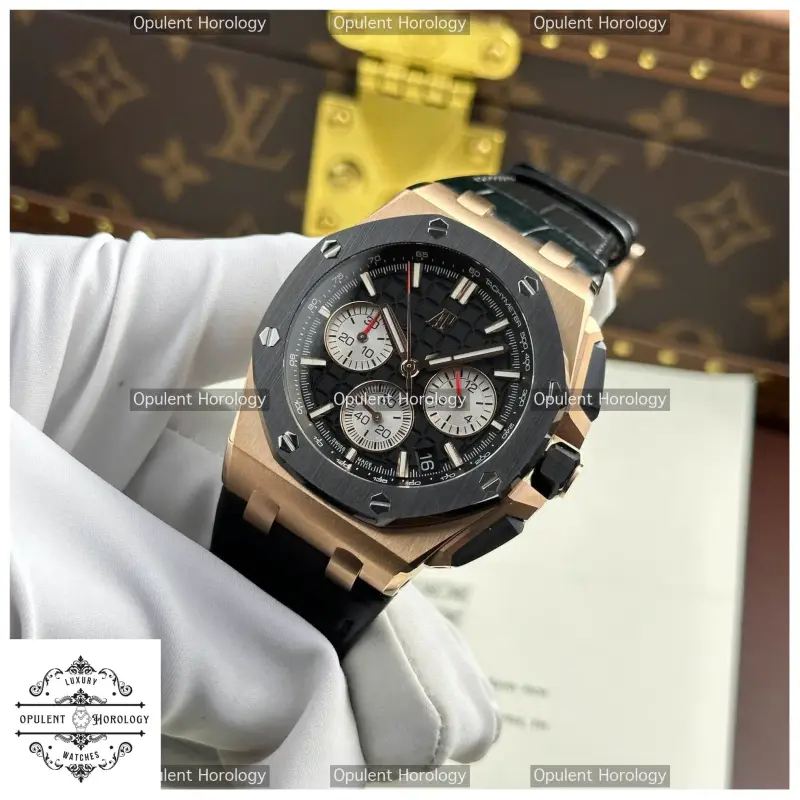 AP Royal Oak Offshore Chronograph Replica | 43mm Titanium Blue Dial Calibre 4401