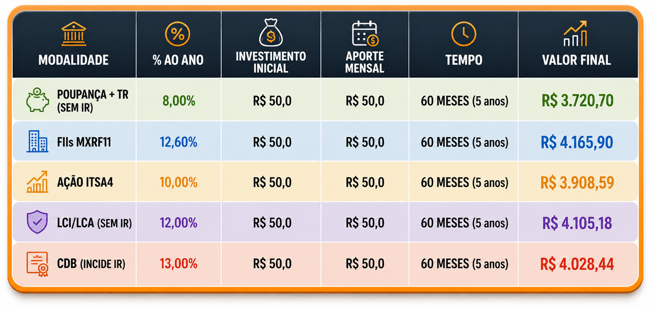 Tabela Comparativa