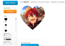 just press choose file and you can choose many shapes like hearts, stars, and other woo abooga wooga shapes. GO CRAZY!!!!!!!