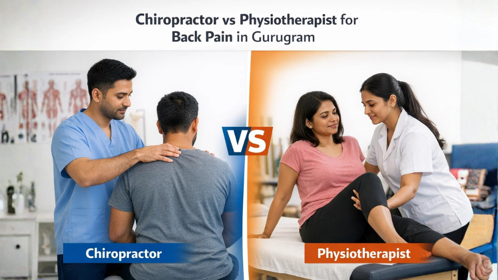 Chiropractor vs Physiotherapist for Back Pain in Gurugram