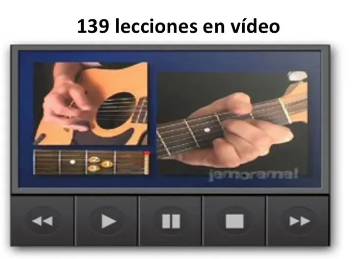 Curso guitarra jamorama en español  lecciones en vídeo
