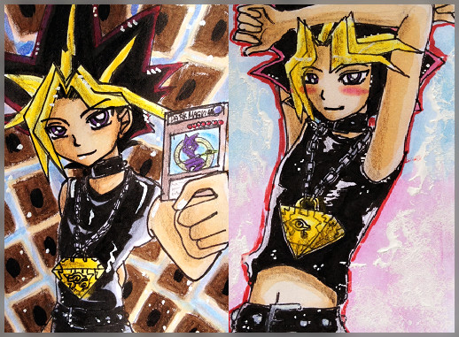 Hình vẽ Atemu (Yami Yugi) bộ YugiOh (vua trò chơi) - Page 3 1_Atemp_203