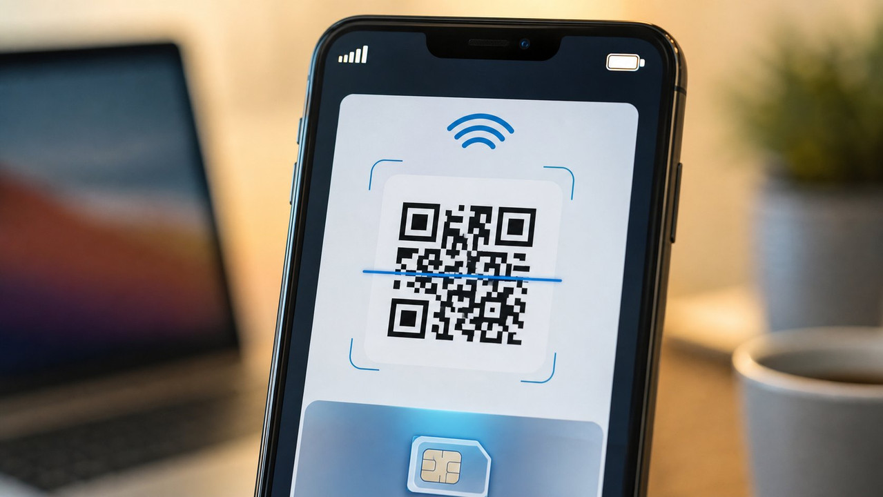 تفعيل الشريحة الإلكترونية eSIM على الهاتف الذكي