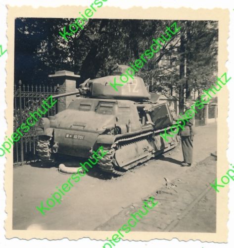 Altes orig. Foto Frankreich französische Panzer 
