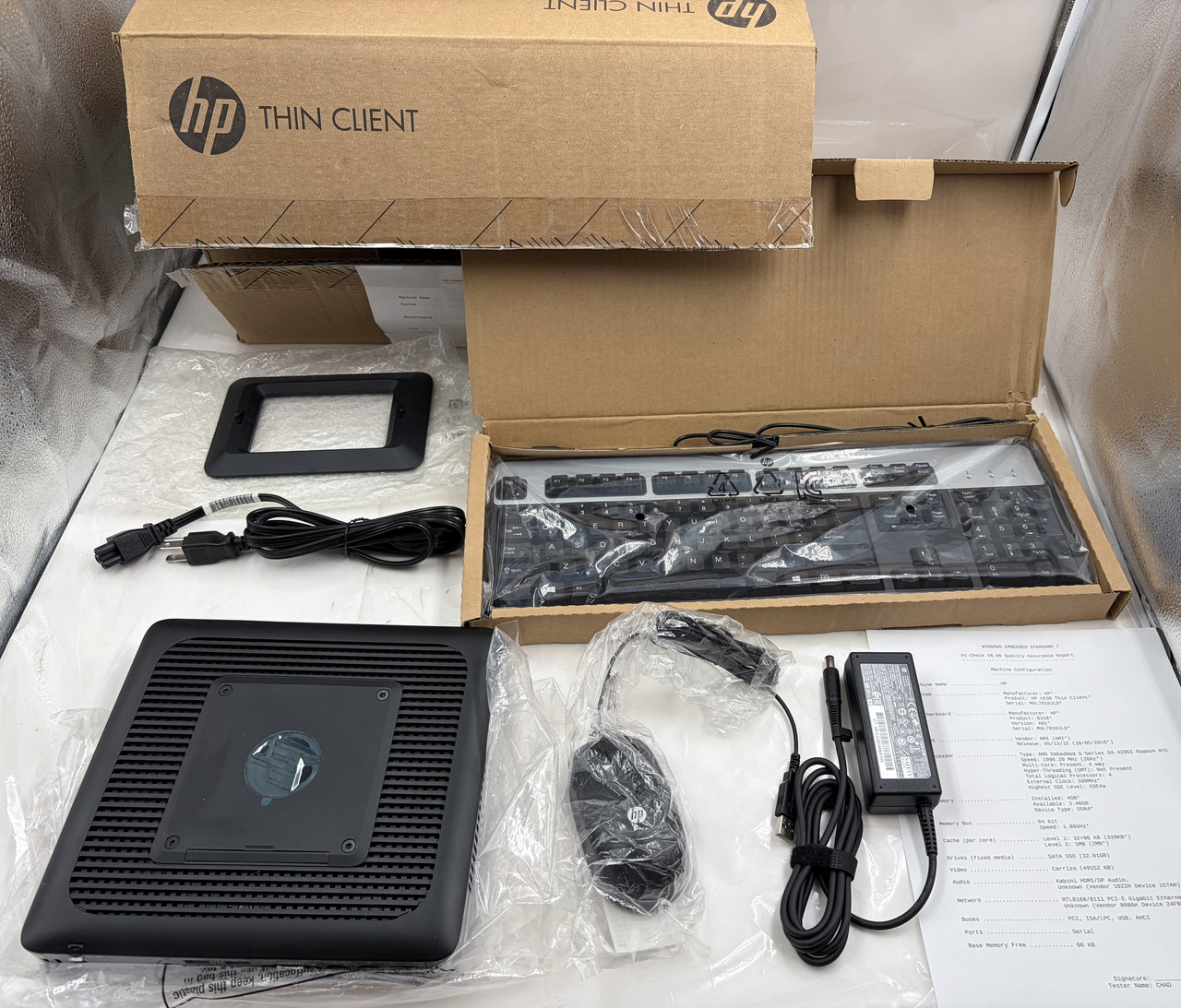 HP X4X20AA THIN CLIENT ABA 2GHZ 4GB 16GB AMD RADEON HP SMART ZERO OS DESKTOP