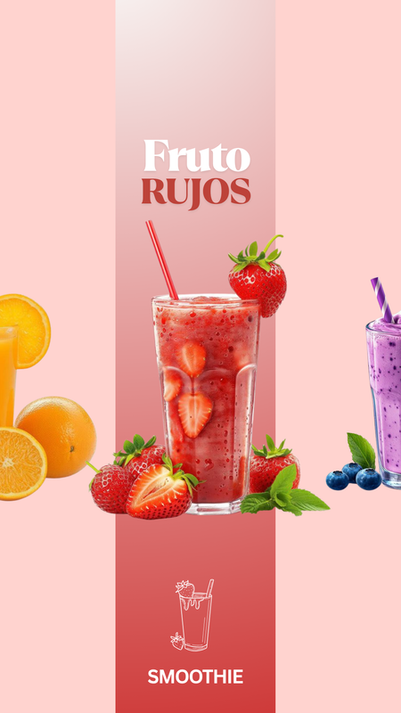 Fruto Rujos Smoothie Packaging