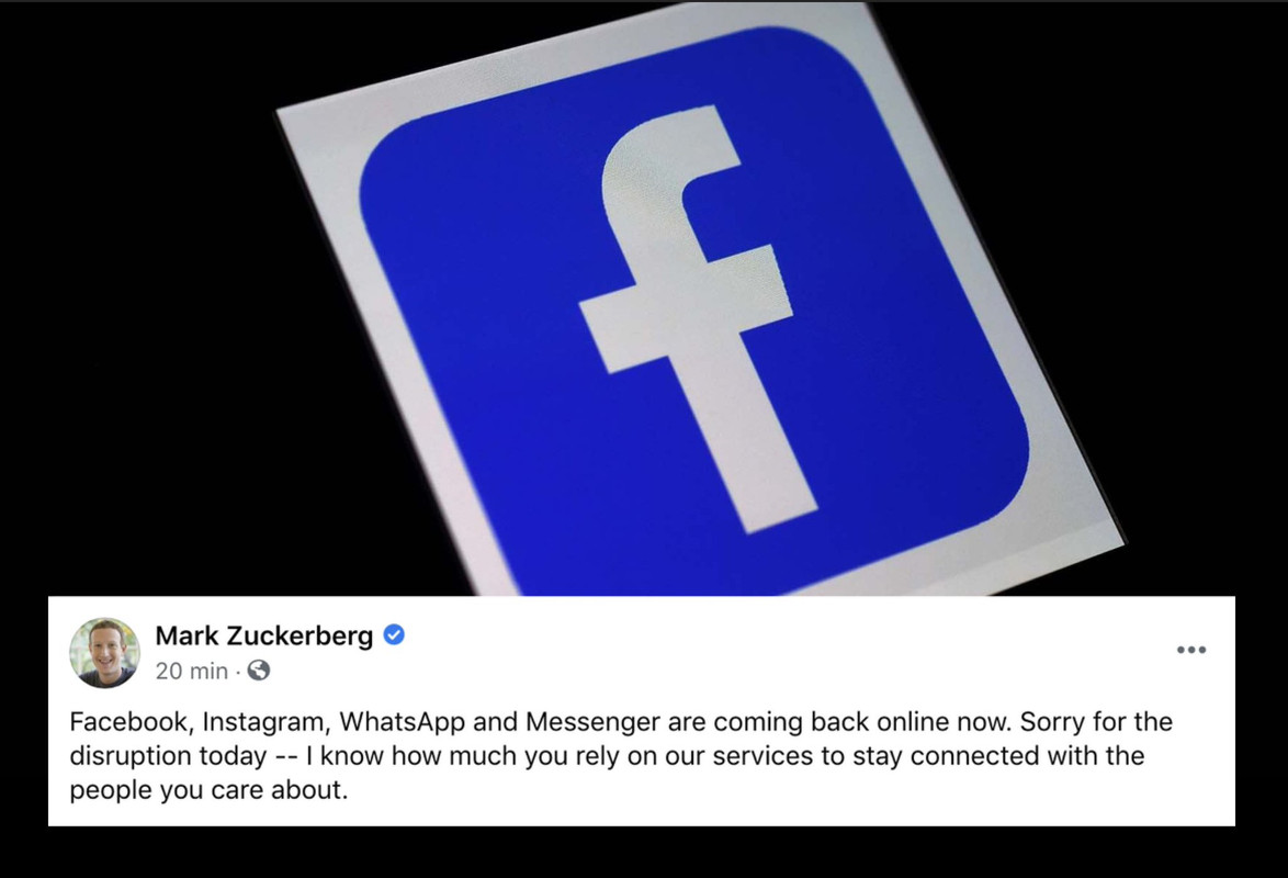 Mark Zuckerberg se disculpa por los fallos de Facebook, Instagram y WhatsApp