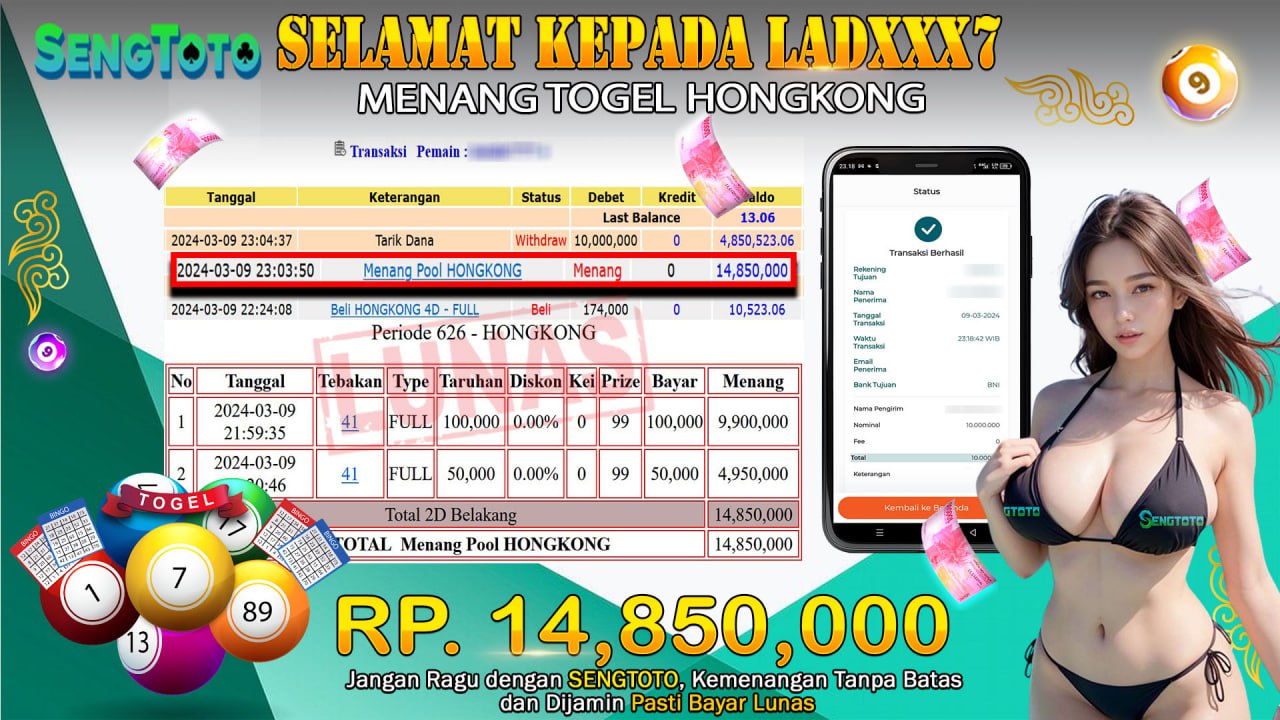 BUKTI PEMBAYARAN TOGEL HONGKONG