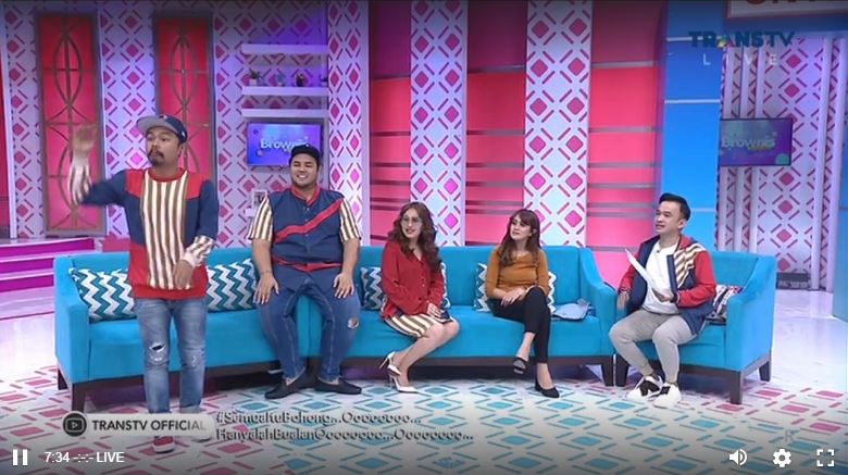 Istri sah Pablo Benua, Nia April Silalahi hadir di Brownis Trans Tv
