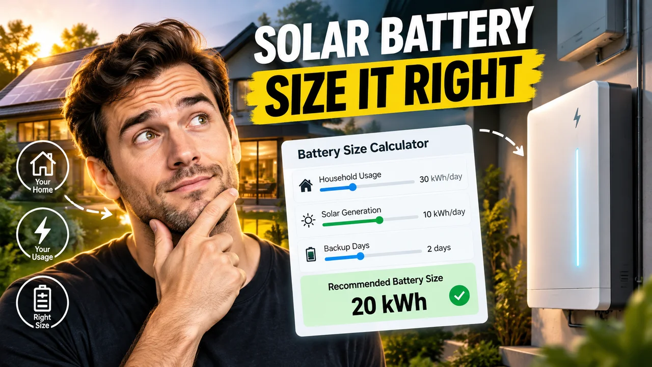 Solar Battery Storage Sizing Calculator For Home