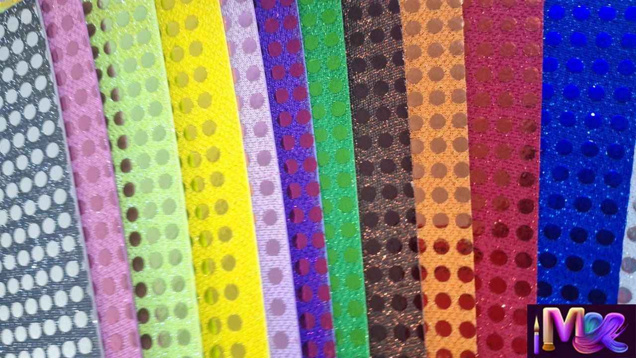 Foamy tipo tela texturas laminado con lentejuelas brillantes 1pz