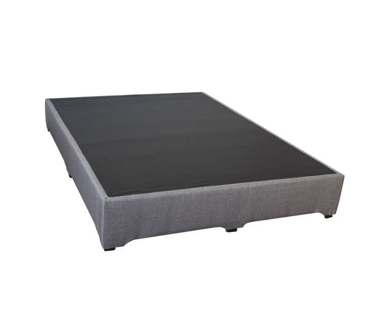 Gaia Design: Base Cama Box Matrimonial Gris 
