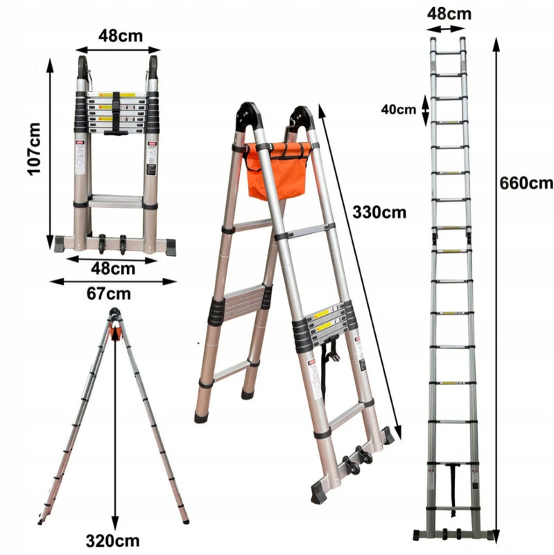 Scara telescopică - Detașabilă