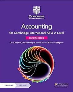 Cambridge International AS & A Level Accounting Coursebook, 3rd Edition