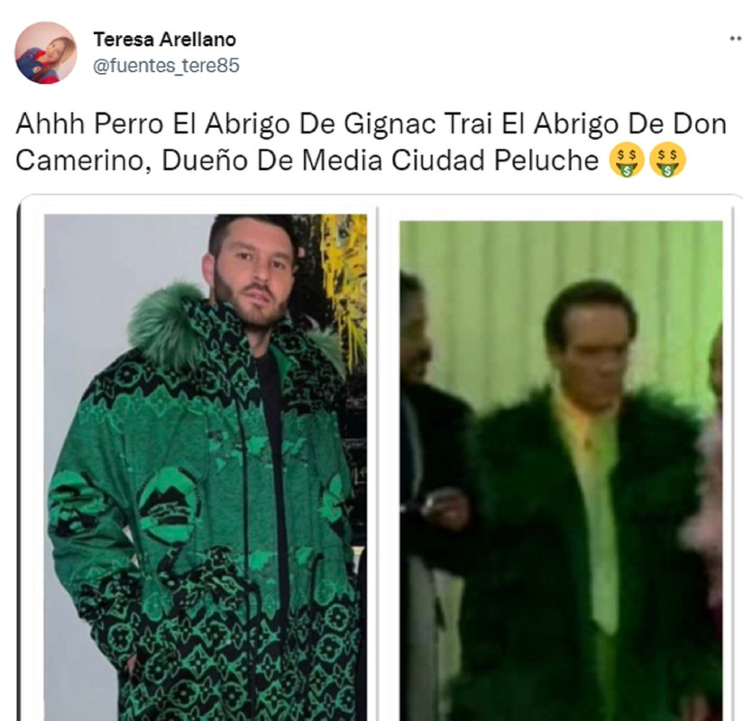 Burlas le llueven a Gignac por extravagante abrigo verde ¿Carísimo de Francia?