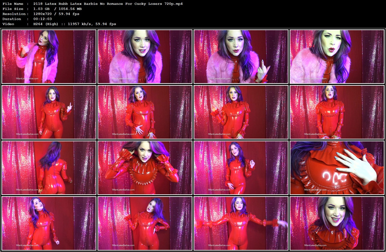 2118 Latex Rubb Latex Barbie No Romance For Cucky Losers 720p mp4