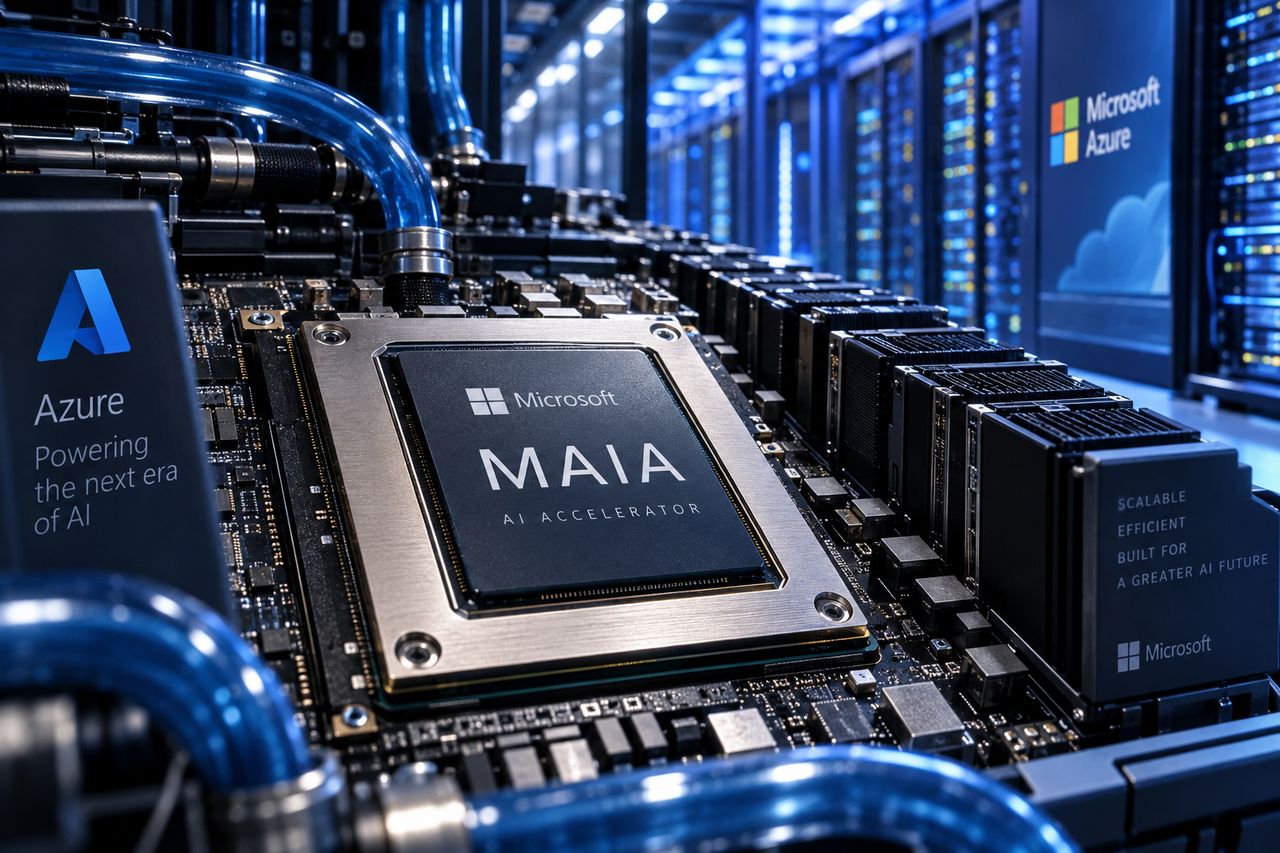 Microsoft prepara Maia 300 e acelera corrida para reduzir dependência da Nvidia na infraestrutura de IA