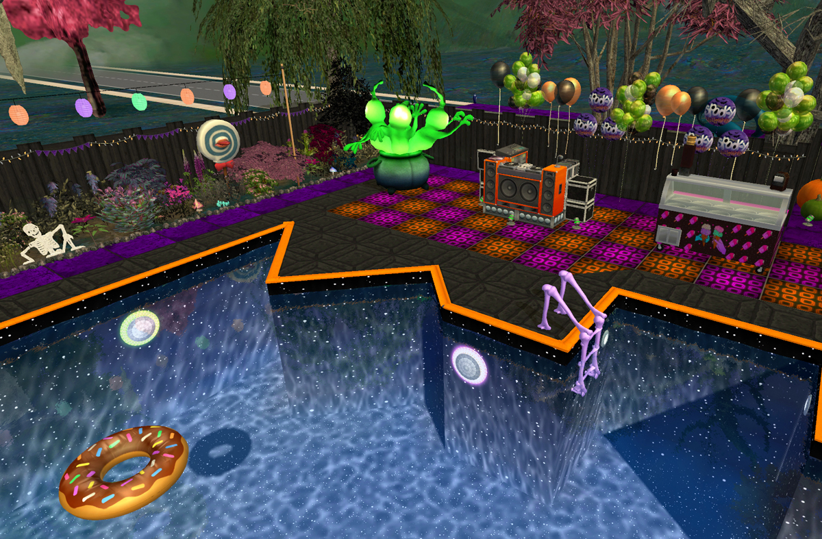 Halloween pool party lot preview 4