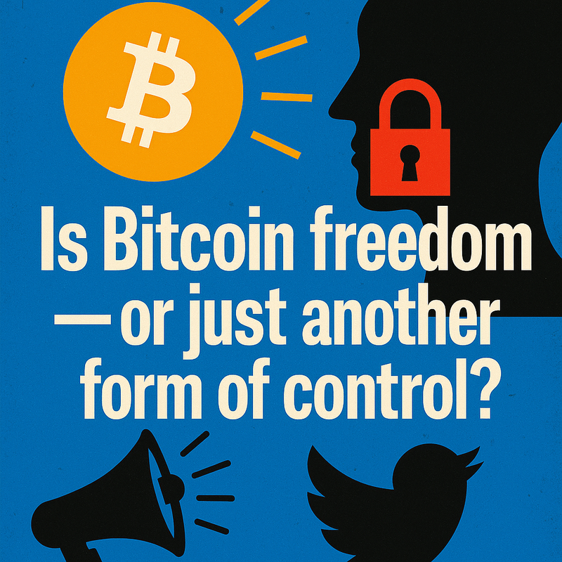 Is Bitcoin freedom — or just another form of control?